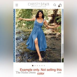 Christy Dawn - the Nicks dress in yellow (NOT BLUE)